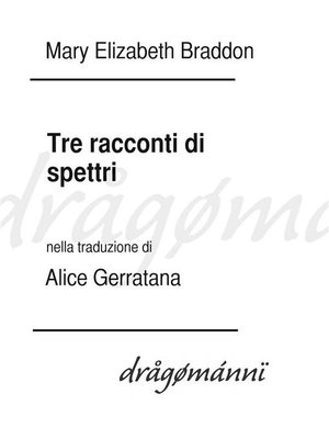 cover image of Tre racconti di spettri